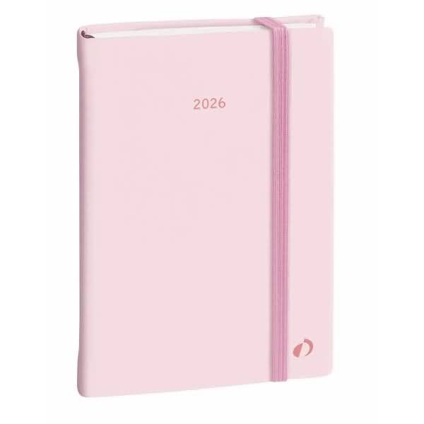 Buchkalender Daily 21 13x21cm Color Pastell rosa 2026