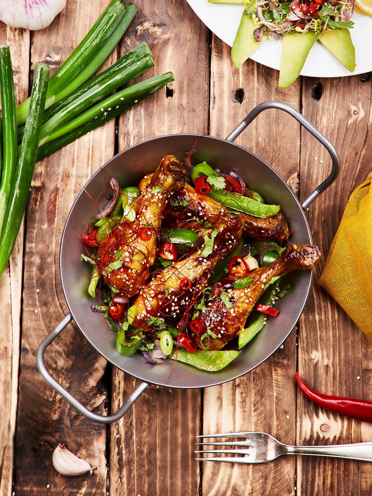 Bratpfanne aus Eisen Ø24  cm Eisenpfanne mit 2 Griffen