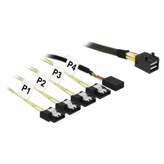 DeLOCK 85732 Serial Attached SCSI (SAS) cable Kabel & Adapter Computer HDD-/ SSD-Kabel