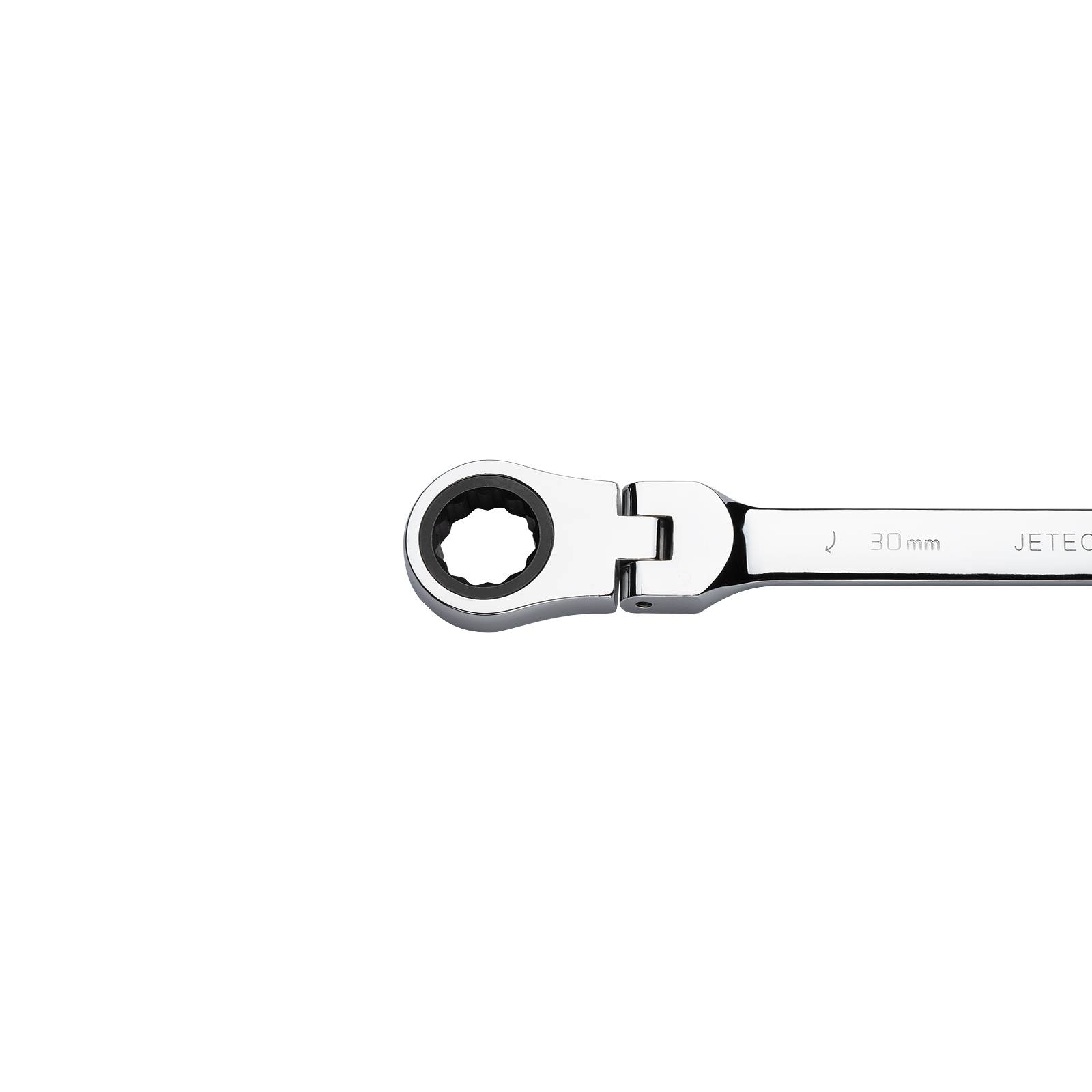 Jetech 30mm Flexkopf-Ratschenschlüssel, CR-V Stahl, 12-Punkt-Design, 72-Zahn-Ratsche