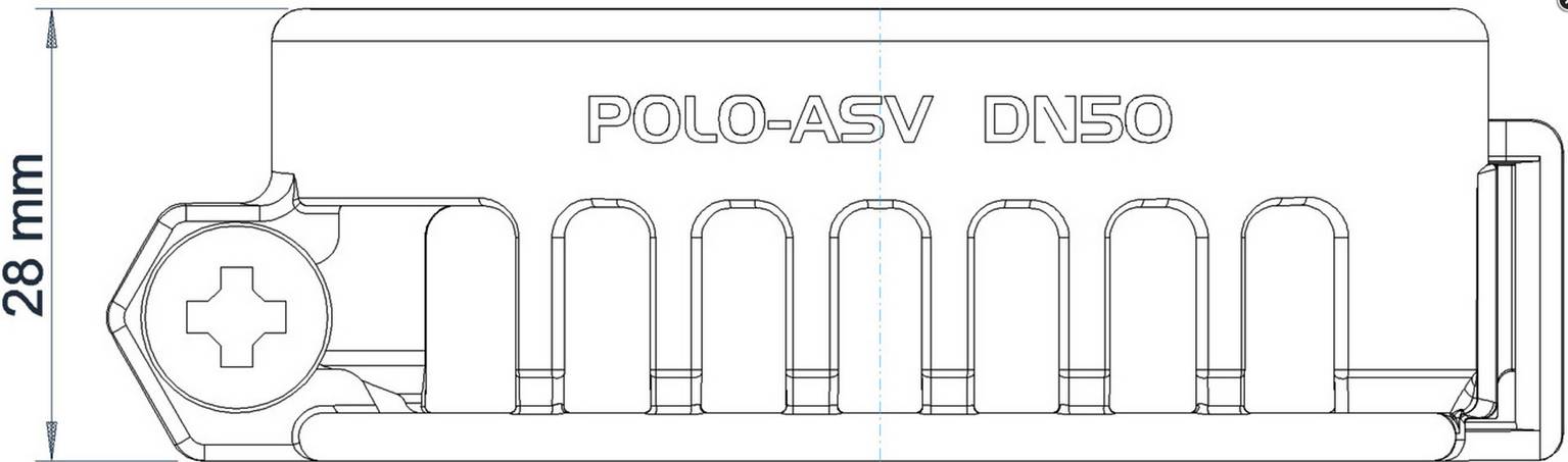 PoloPlast Auszugsichere Verbindung PKASV Polo-ASV DN 50
