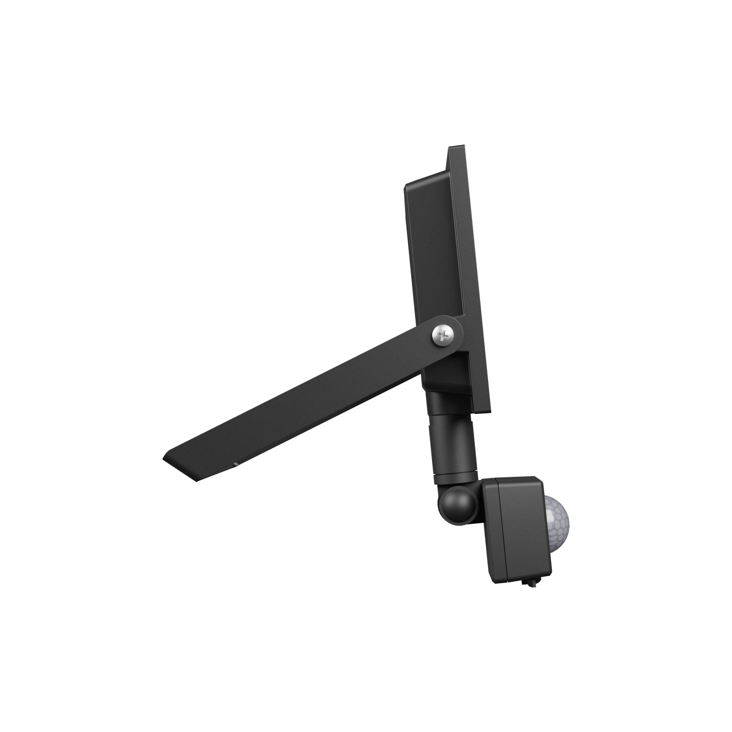 Spectrum LED NOCTIS LUX 4 Fluter 30W Strahler 2500lm schwarz 100° IP44 Kaltweiß 6000K mit Bewegungssensor