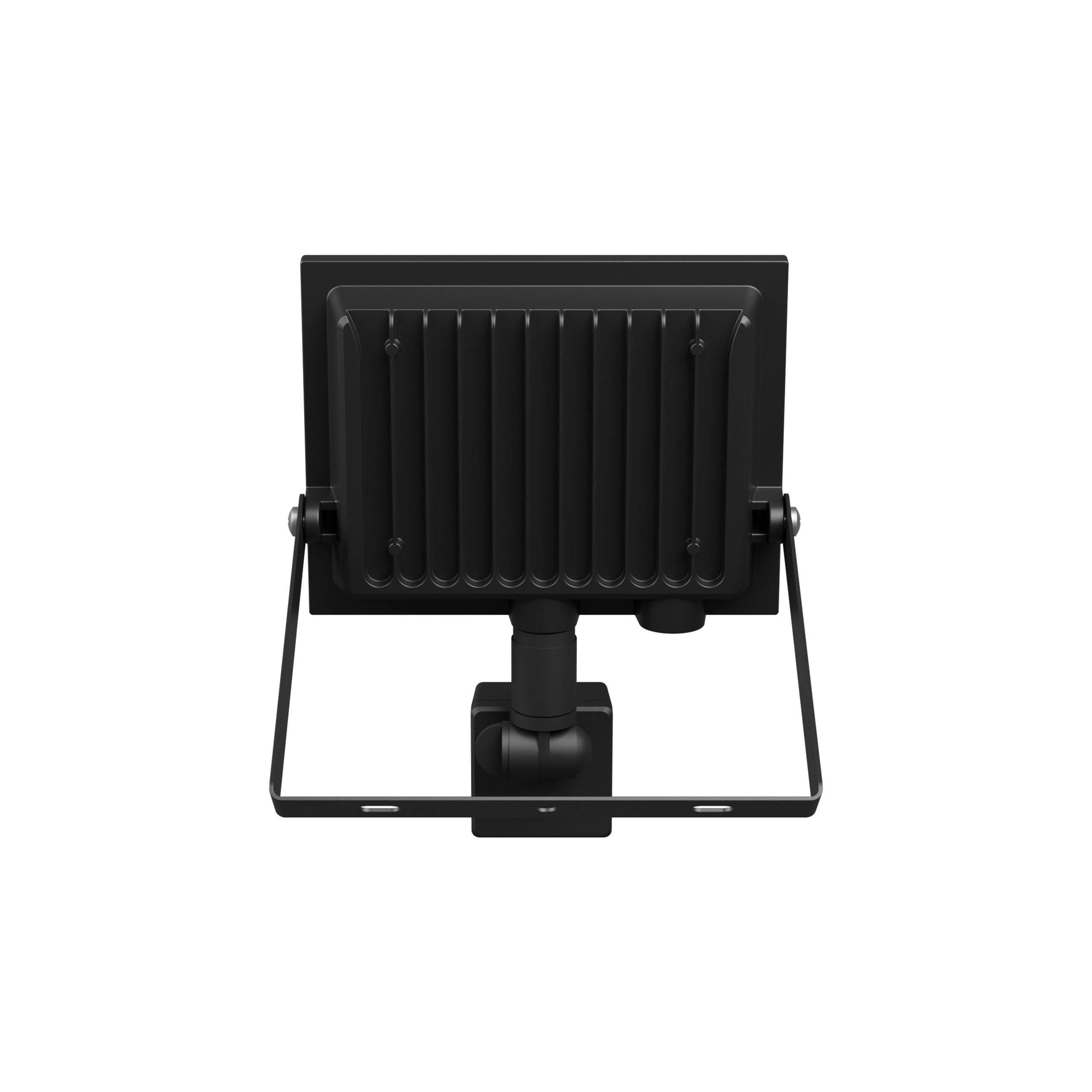 Spectrum LED NOCTIS LUX 4 Fluter 30W Strahler 2500lm schwarz 100° IP44 Neutralweiß 4000K mit Bewegungssensor