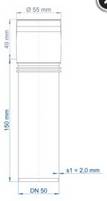 PoloPlastSteckmuffenrohr PKXEM Polo-Kal XS DN 50 150 mm