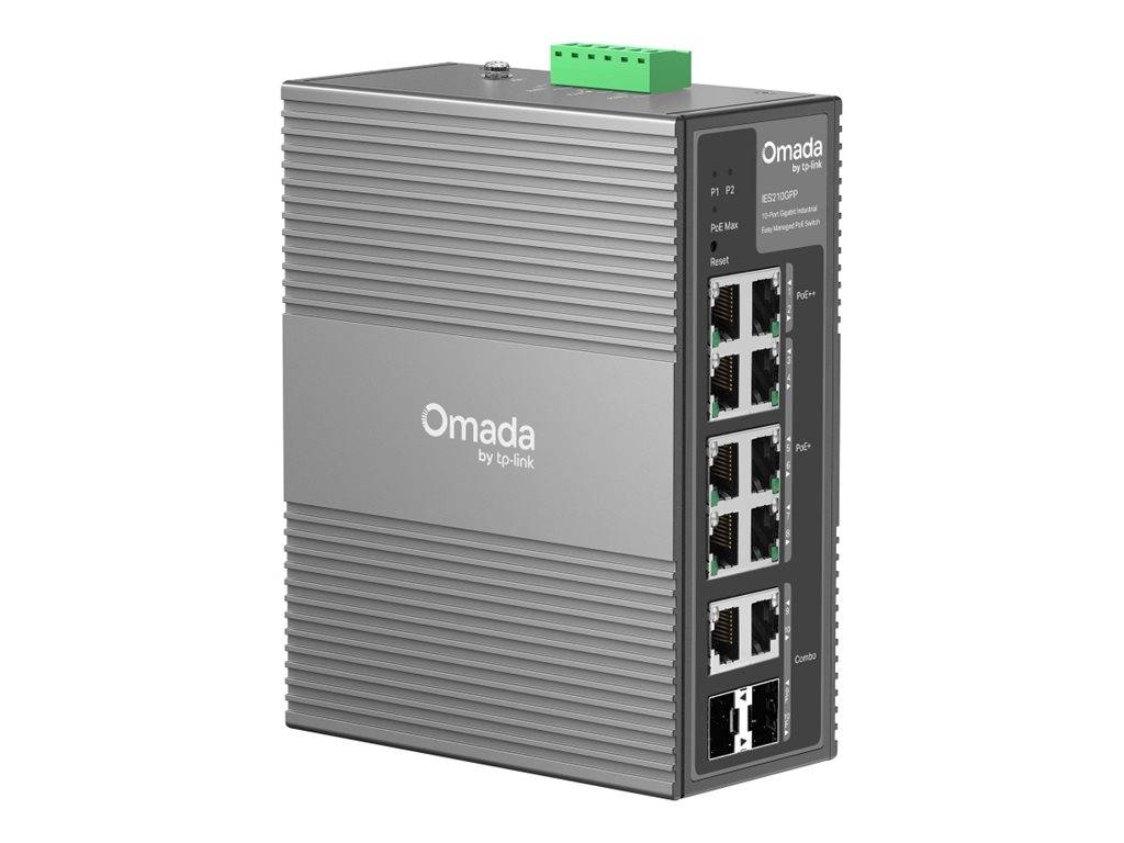 Omada IES210GPP 10-Port Gigabit Industrial Easy Mgd PoE Switch