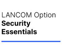 LANCOM Option Security Essentials mit einer blauen horizontalen Linie darunter.