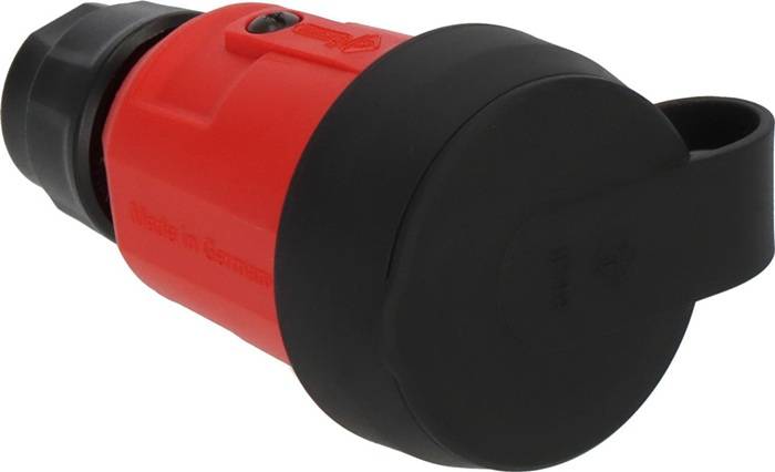 Kupplung Professional 16A 250V IP44 PA rot gerader Stecker BRENNENSTUHL