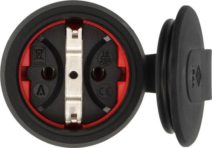Kupplung Professional 16A 250V IP44 PA rot gerader Stecker BRENNENSTUHL