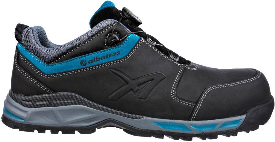 Sicherheitshalbschuh/-hochschuh S3 Tofane Low / Mid ESD 648510-46 Größe 46 Farbe schwarz/blau Typ Halbschuh Modell Tof