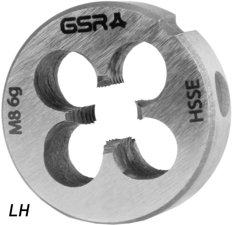 Schneideisen metrisch links, Form B B00404250 Typ M-Links Gewinde 12 M Steigung 1,75 mm Außen-Ø 38 mm Höhe 14 mm