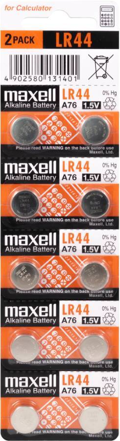 Knopfzelle 87750A Typ LR 44 Spannung 1,5 V Ø 11,6 mm