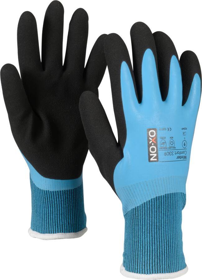 Kälteschutzhandschuh Winter Comfort 92051 Größe 11 Farbe blau/schwarz Trägermaterial Acryl/Polyester Gauge - Mat.-Stärke