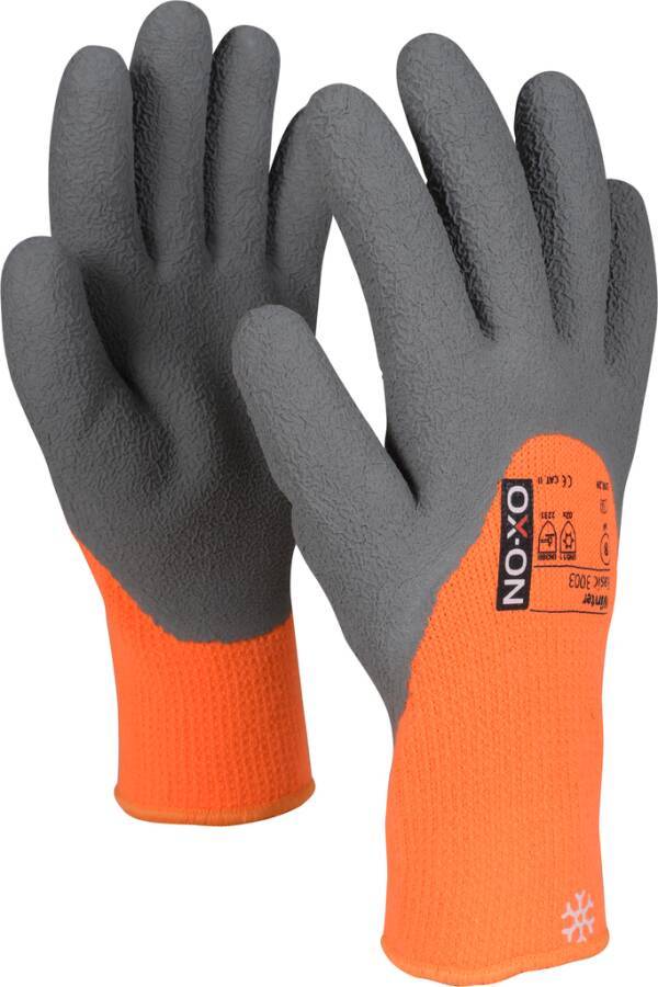 Kälteschutzhandschuh Winter Basic 198.30 Größe 10 Farbe orange/grau Trägermaterial Acryl Gauge - Mat.-Stärke - mm Beschi