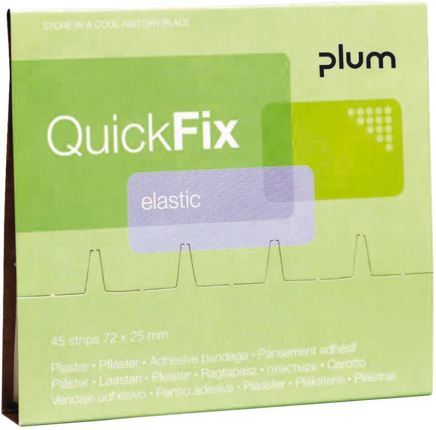Nachfüllpack für QuickFix 5512 Ausführung elastisch, atmungsaktiv und anschmiegsam Inhalt 45 Stück 7,2 x 2,5 cm