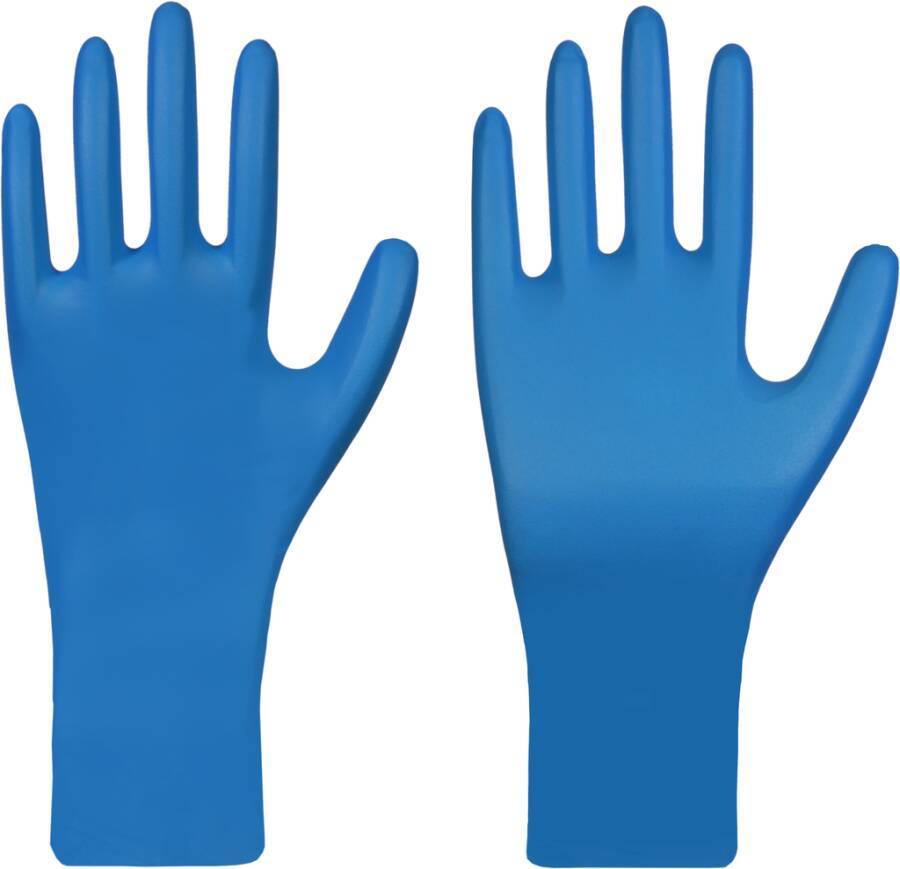 Einmalschutzhandschuh Nitril Premium 710539M Größe M Farbe blau Trägermaterial Nitril Gauge - Mat.-Stärke 0,20 - 0,21