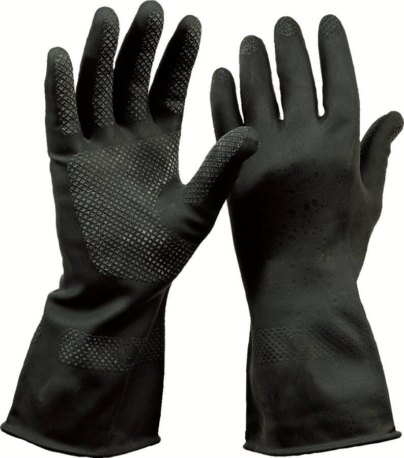 Neoprenschutzhandschuh 71050109 Größe 09 Farbe schwarz Trägermaterial Neopren Gauge - Mat.-Stärke 0,66 mm Beschichtung o