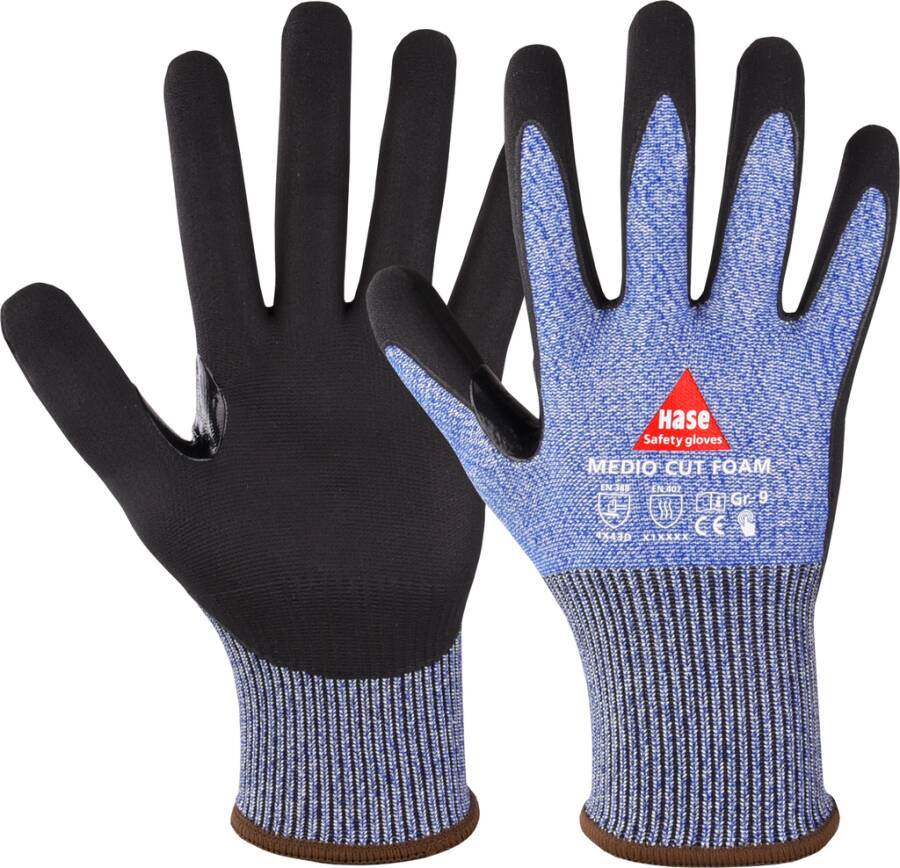 Schnittschutzhandschuh Medio Cut Foam 508460-07 Größe 07 Farbe grau Trägermaterial Hybridgarn mit Glasfaser Gauge 13 M