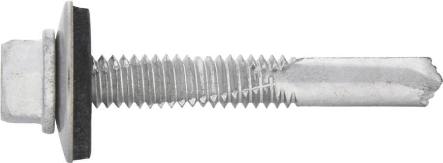 Sechskant-Bohrschraube L / Edelstahl A2 (1.4301) 0281525 SW 8 mm Ø 5,5 mm Länge 100 mm Dichtscheiben-Ø 16 mm Bohrleistun