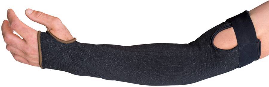 Armschützer / Schnittschutz-Armstulpe LeiKaFlex® 71053845 Größe 45 Farbe schwarz Trägermaterial HPPE, Glasfaser, Polyest