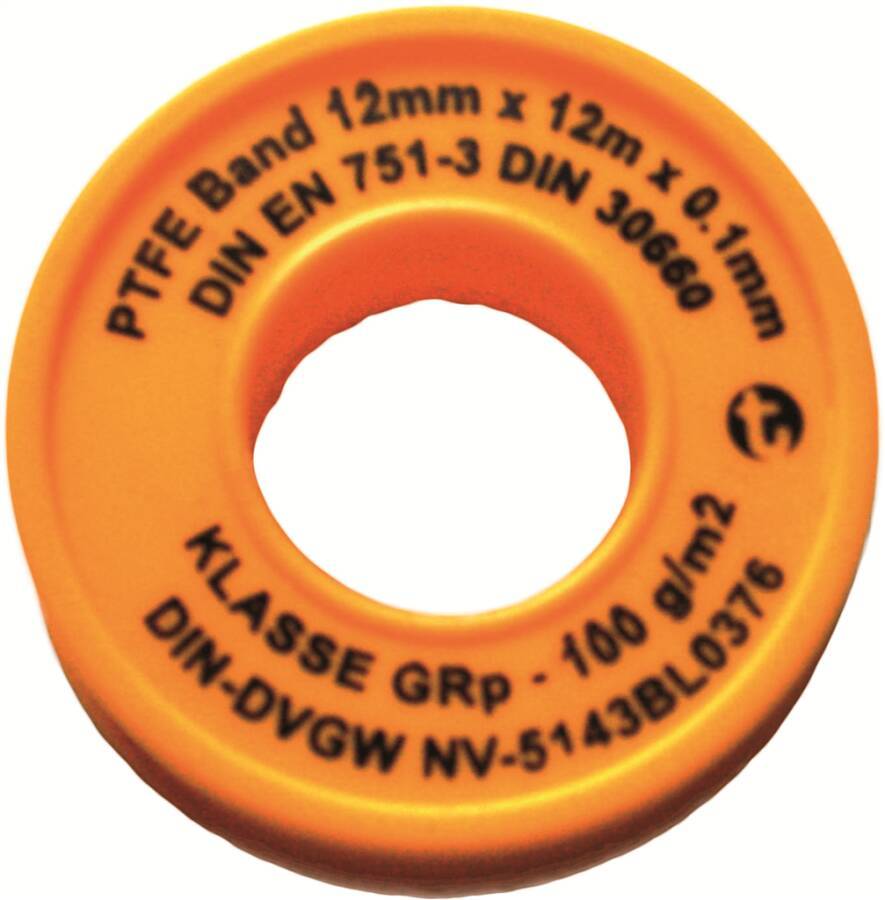 Teflon/ PTFE-Gewindedichtungsband 69999 Ausführung für Grobgewinde DN 10 - DN 50, ab 3/8``, 100g/m²