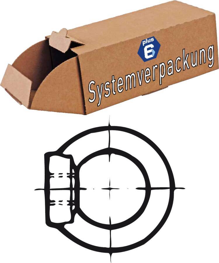 DIN 582 Ringmuttern - P6 005823100120000-P6 Norm DIN 582 Werkstoff Stahl C15E Oberfläche galvanisch verzinkt Form - Ausf