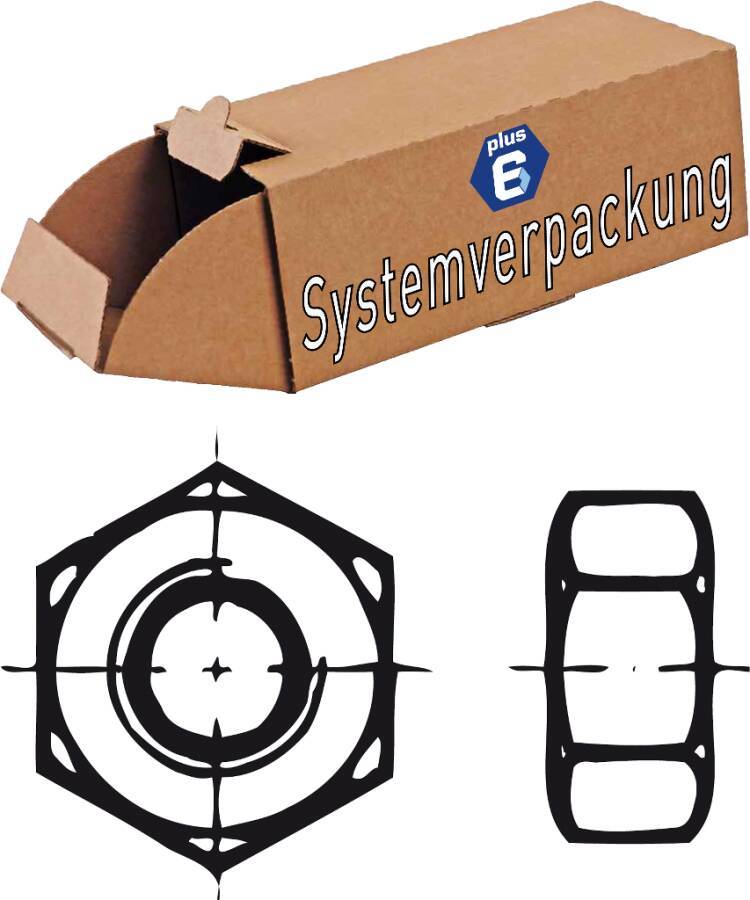 DIN 934 Sechskantmuttern - P6 009348100060000-P6 Norm DIN 934 Werkstoff Stahl 8 (≤ M5 = 6) Oberfläche galvanisch verzink