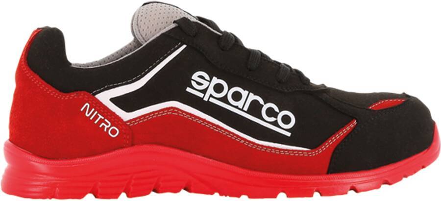 Sicherheitshalbschuh S3 Sparco Nitro 7522RSNR-43 Größe 43 Farbe schwarz / rot Typ Halbschuh Modell Nitro Schutzklasse