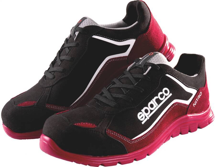 Sicherheitshalbschuh S3 Sparco Nitro 7522RSNR-36 Größe 36 Farbe schwarz / rot Typ Halbschuh Modell Nitro Schutzklasse