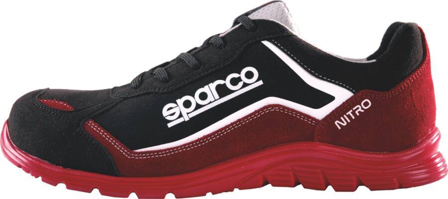 Sicherheitshalbschuh S3 Sparco Nitro 7522RSNR-38 Größe 38 Farbe schwarz / rot Typ Halbschuh Modell Nitro Schutzklasse