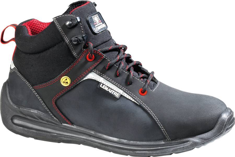 Sicherheitshalbschuh/-hochschuh S3 Super X ESD 1262-47 Größe 47 Farbe schwarz, rot gesteppt Typ Hochschuh Modell Super