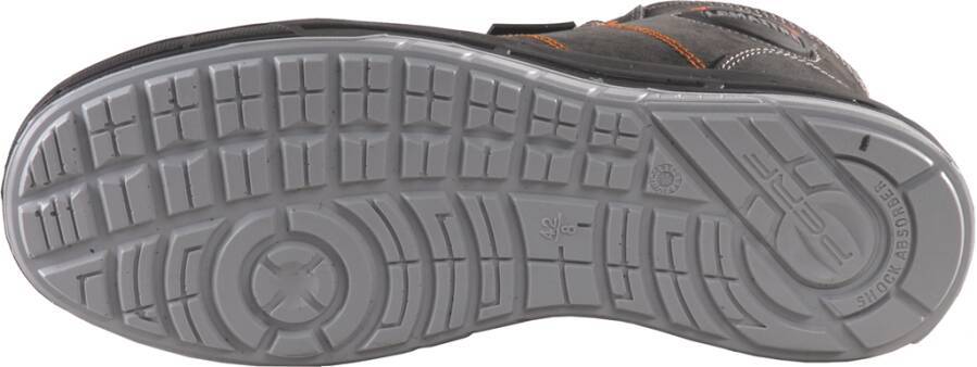 Sicherheitshalbschuh/-hochschuh S3 Soul / Saxo 1975-39 Größe 39 Farbe schwarz, mit grauen und orangefarbenen Nähten Ty