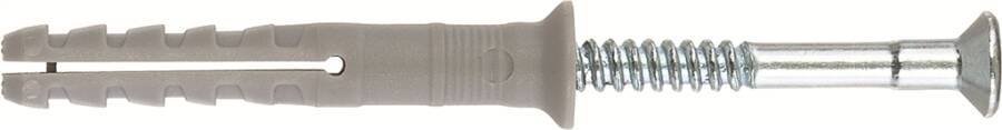 Nageldübel N-S Stahl, galvanisch verzinkt 48792 Typ N 8 x 80/40 S (100) Bohrernenn-Ø 8 (d0) mm effektive Verankerungsti