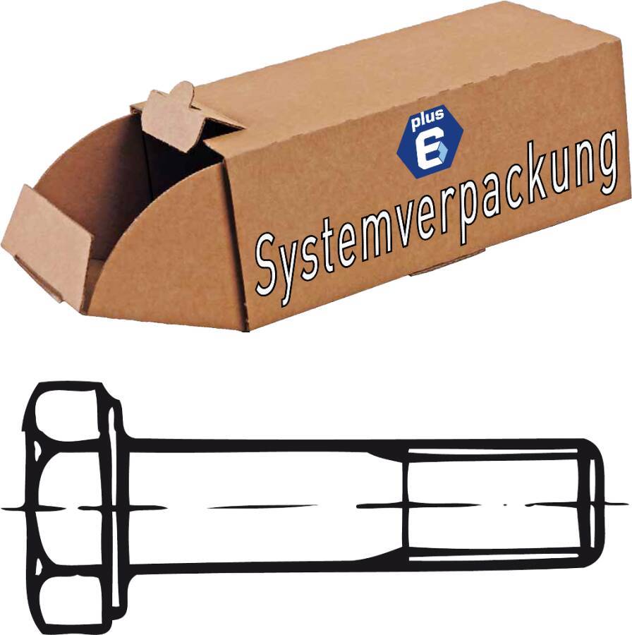 DIN 931 Sechskantschrauben mit Schaft - P6 009319200160055-P6 Norm DIN 931 Werkstoff Edelstahl A2 Oberfläche unveredelt