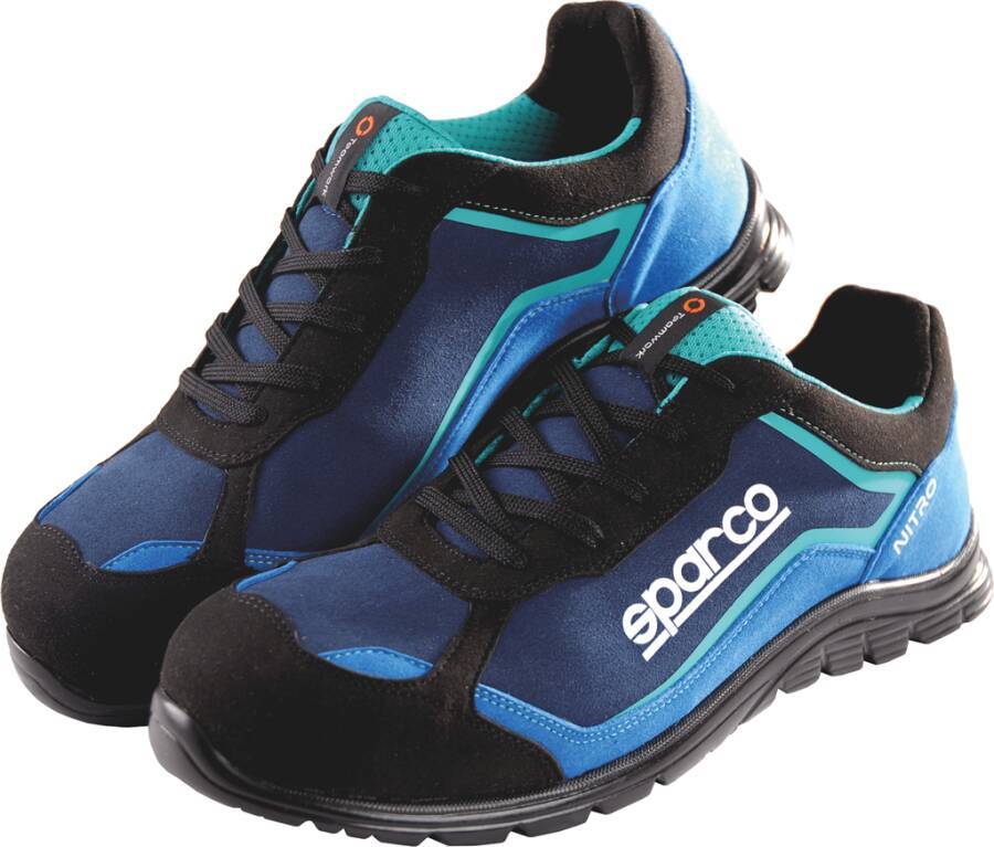 Sicherheitshalbschuh S3 Sparco Nitro 7522NRAZ-48 Größe 48 Farbe schwarz / blau Typ Halbschuh Modell Nitro Schutzklasse