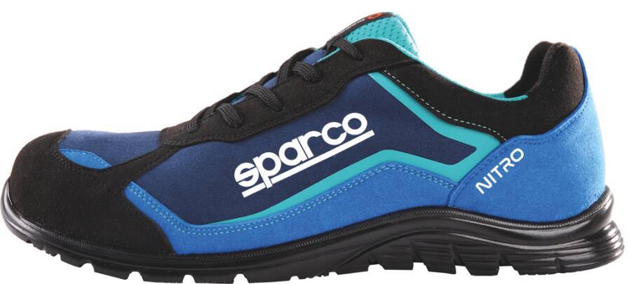 Sicherheitshalbschuh S3 Sparco Nitro 7522NRAZ-47 Größe 47 Farbe schwarz / blau Typ Halbschuh Modell Nitro Schutzklasse