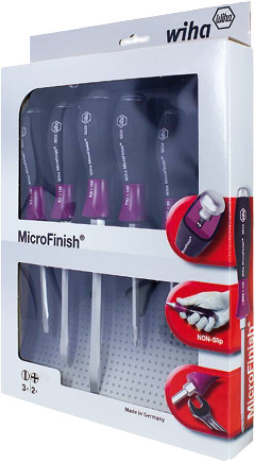 Schraubendreher Micro-Finish® PH mit Stahlkappe 29149 Größe 1 PH Klingenlänge 80 mm Gesamtlänge 187 mm