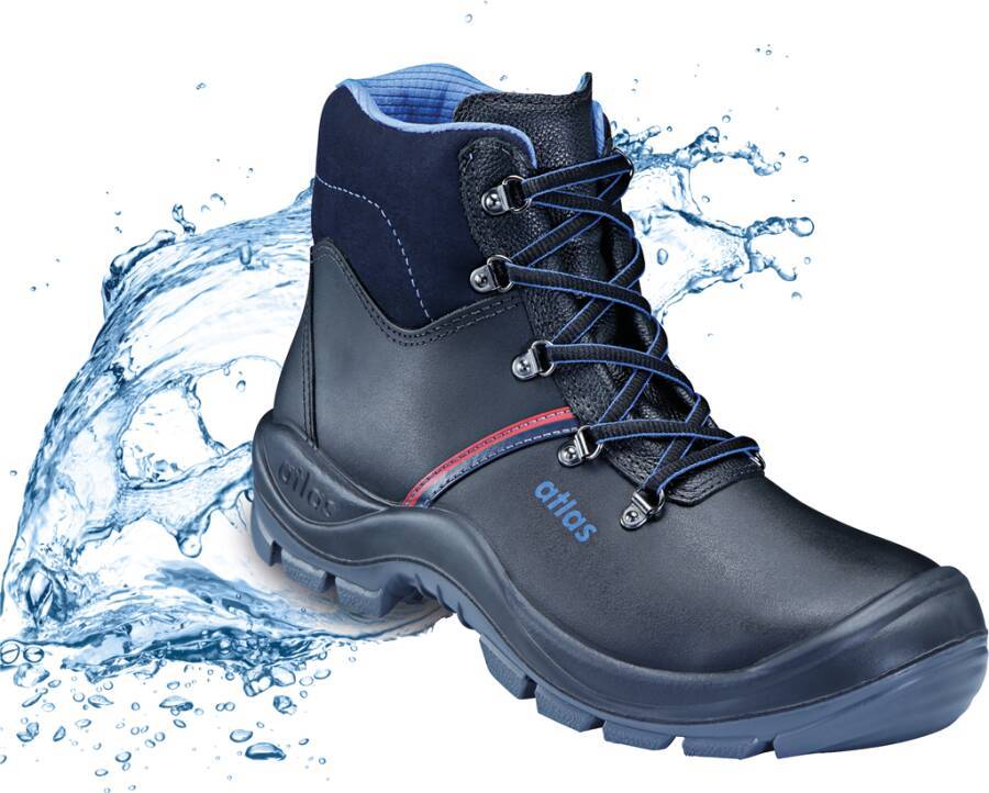 Sicherheitshochschuh S3 Anatomic Bau 500 ESD 4912-45 Größe 45 Farbe schwarz/blau Typ Hochschuh Modell Anatomic Bau 500