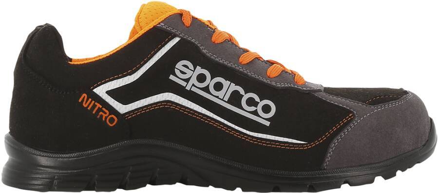 Sicherheitshalbschuh S3 Sparco Nitro 7522NRGR-42 Größe 42 Farbe schwarz / orange Typ Halbschuh Modell Nitro Schutzklas