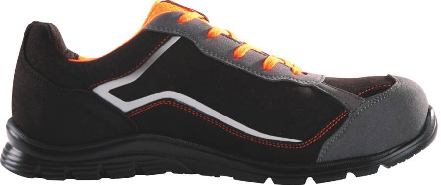 Sicherheitshalbschuh S3 Sparco Nitro 7522NRGR-48 Größe 48 Farbe schwarz / orange Typ Halbschuh Modell Nitro Schutzklas