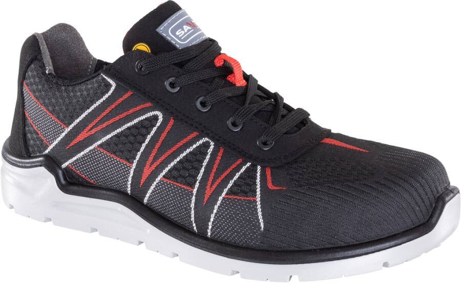 Sicherheitshalbschuh S3 S54 / S55 ESD S46 Black-Red-39 Größe 39 Farbe schwarz / rot Typ Halbschuh Modell S46 Schnürver