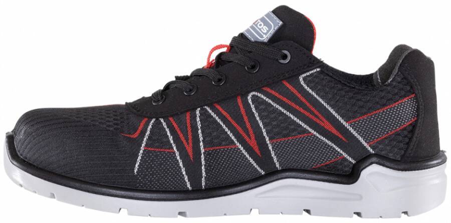 Sicherheitshalbschuh S3 S54 / S55 ESD S46 Black-Red-39 Größe 39 Farbe schwarz / rot Typ Halbschuh Modell S46 Schnürver