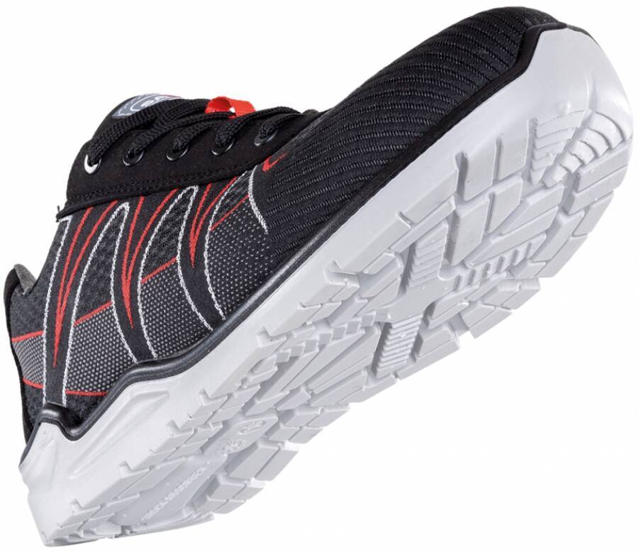 Sicherheitshalbschuh S3 S54 / S55 ESD S46 Black-Red-39 Größe 39 Farbe schwarz / rot Typ Halbschuh Modell S46 Schnürver