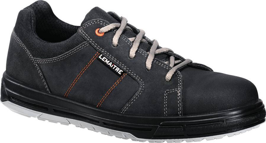Sicherheitshalbschuh/-hochschuh S3 Soul / Saxo 1970-43 Größe 43 Farbe schwarz, mit grauen und orangefarbenen Nähten Ty