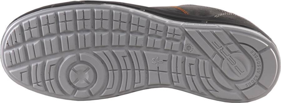 Sicherheitshalbschuh/-hochschuh S3 Soul / Saxo 1970-42 Größe 42 Farbe schwarz, mit grauen und orangefarbenen Nähten Ty