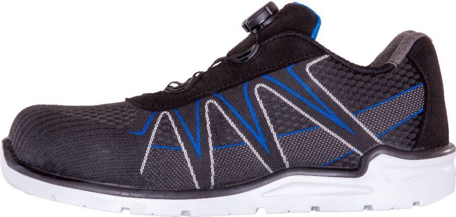 Sicherheitshalbschuh S3 S54 / S55 ESD S55 Blue-Fast-41 Größe 41 Farbe schwarz / blau Typ Halbschuh Modell S55 Drehpunk