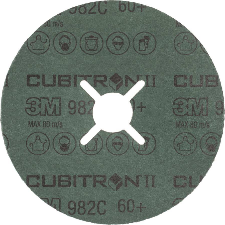 Fiberscheibe 3M™ Cubitron™ II 982C 382883 Typ 982C Körnung 36+ Ø 115 mm Einsatz P024/P036