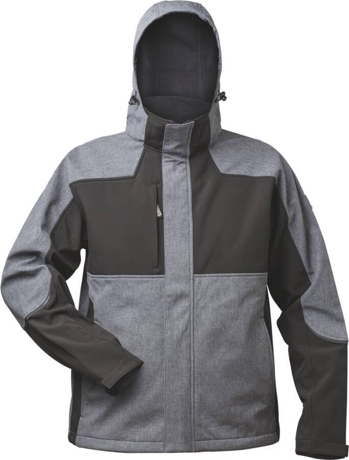 Softshelljacke reflektierend 7367177XXL Größe XXL Farbe grau / schwarz
