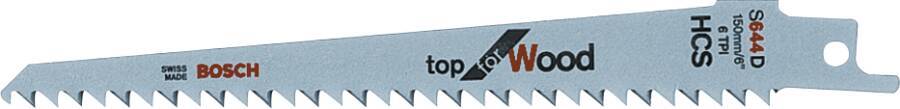 Säbelsägeblätter grau - für Hart- und Weichholz 2608650551 Typ S644D Qualität Top for Wood Eigenschaften schnell und eff