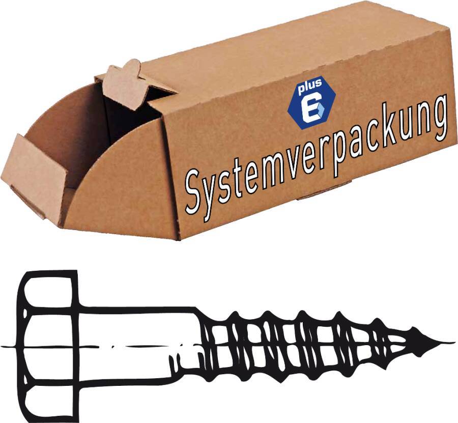 DIN 571 Sechskant-Holzschrauben - P6 005710100060100-P6 Norm DIN 571 Werkstoff Stahl Oberfläche galvanisch verzinkt Form