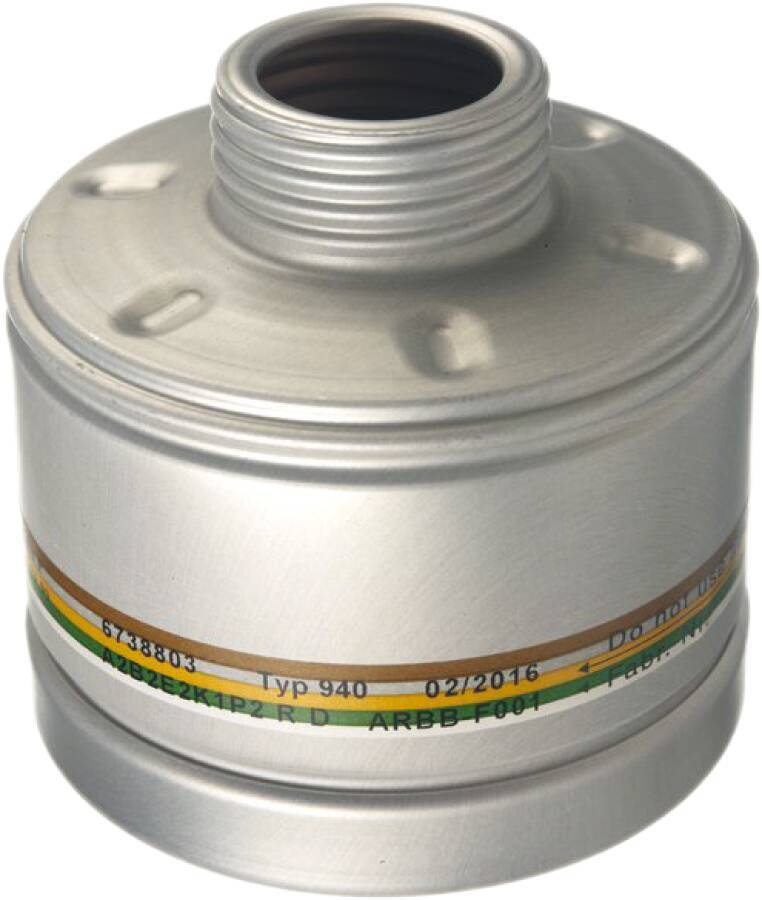 Kombinationsfilter X-plore® Rd40 6738803 Bezeichnung 940 A2B2E2K1 P2 R D Schutz gegen Gase und Dämpfe von organischen V